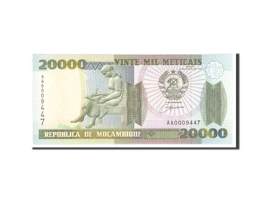 Banconote, Mozambico, 20,000 Meticais, 1999, KM:140, 1999-06-16, FDS