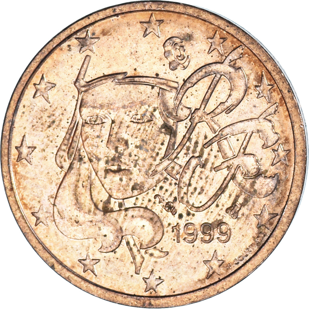 Coin, France, 2 Euro Cent, 1999