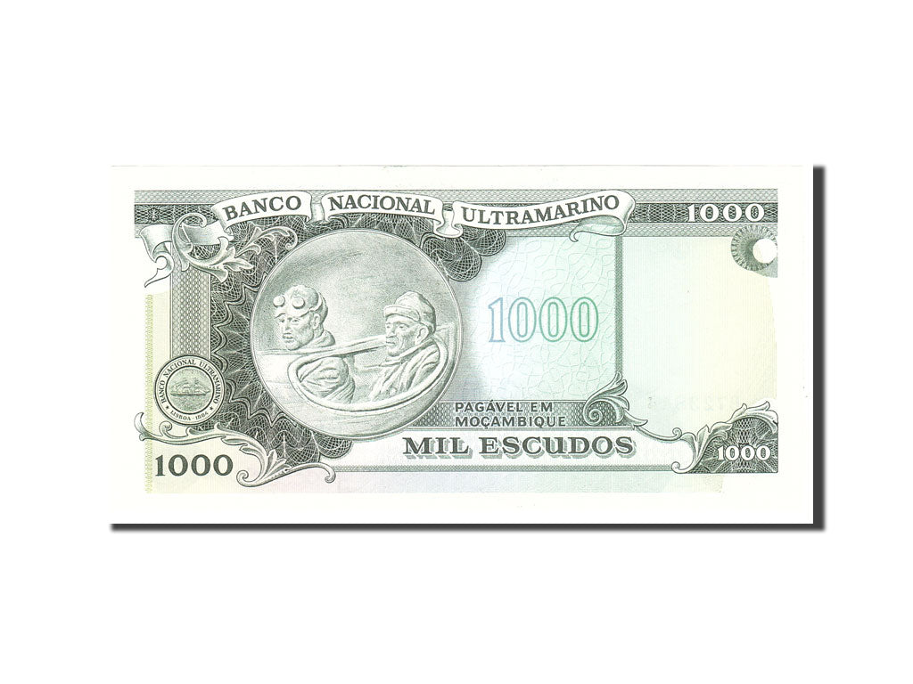 Banknote, Mozambique, 1000 Escudos, 1972, 1972-05-23, KM:119, UNC(65-70)