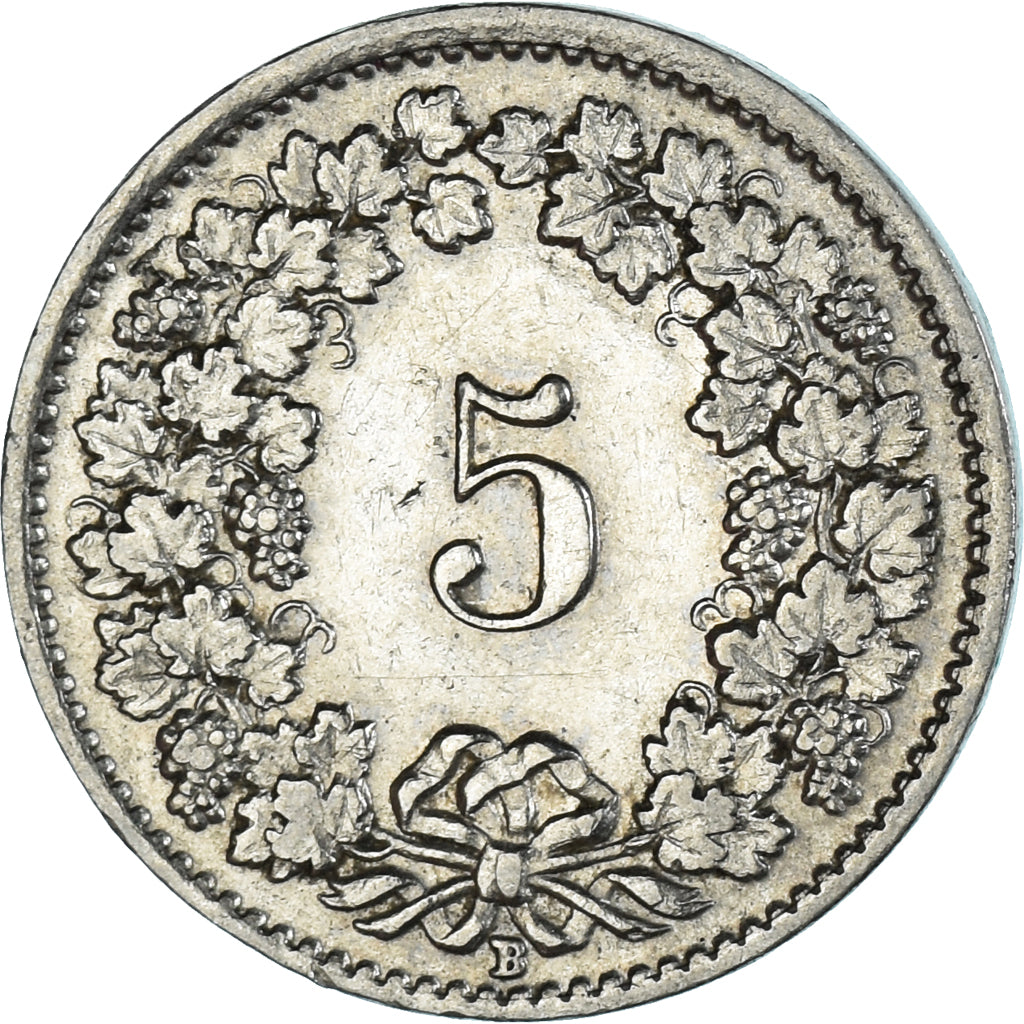 Zwitserland, 5 Rappen, 1939, Bern, Nickel, ZF