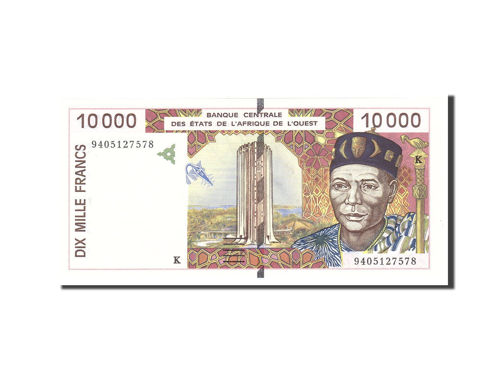 Banknote, West African States, 10,000 Francs, 1994, Undated, KM:614Hb
