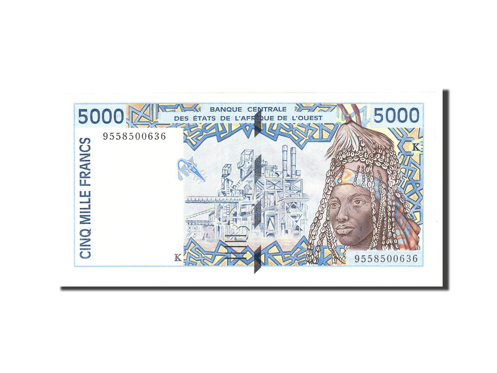 Banknote, West African States, 5000 Francs, 1994, Undated, KM:613Hb, UNC(65-70)