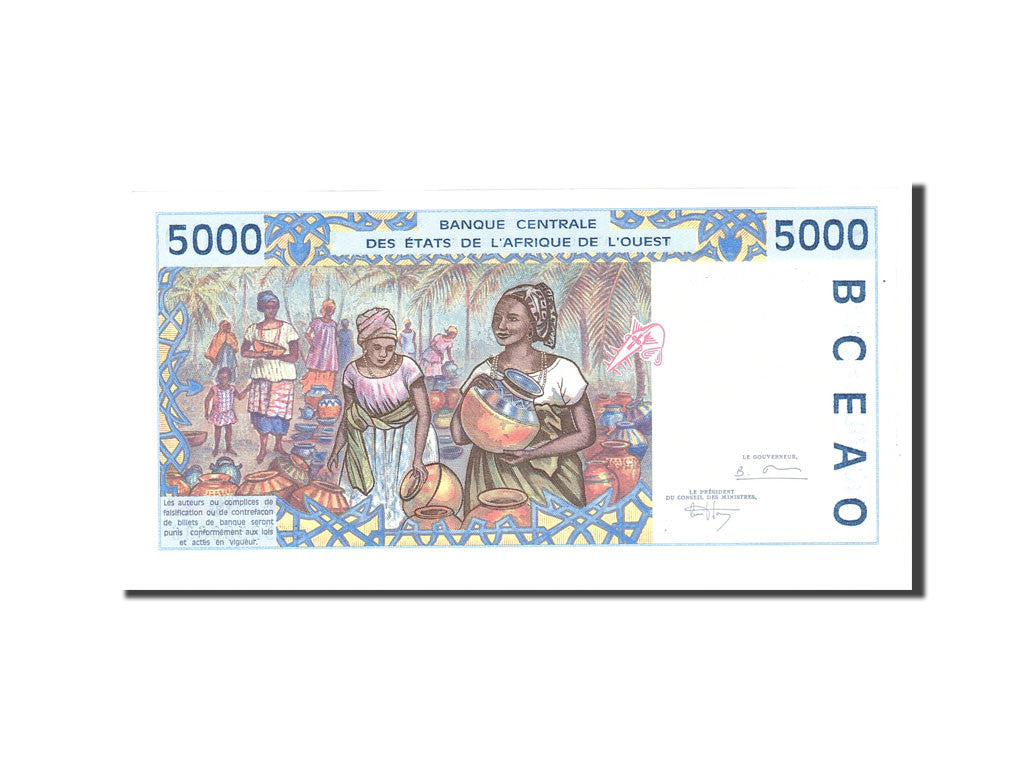 Banknote, West African States, 5000 Francs, 1994, Undated, KM:613Hb, UNC(65-70)