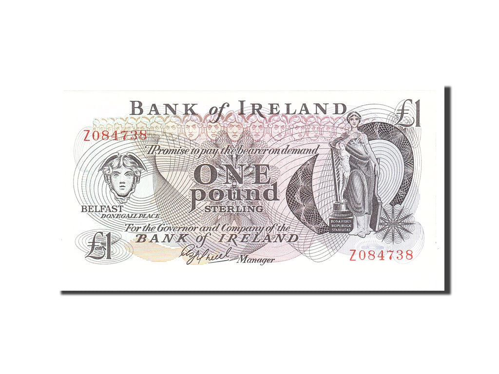 Billet, Northern Ireland, 1 Pound, 1972, 1972-06-28, KM:61b, NEUF