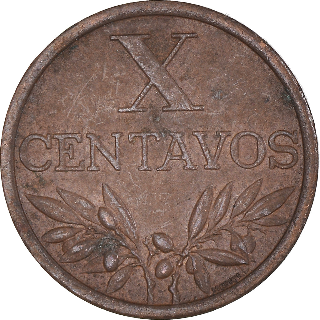 Münze, Portugal, 10 Centavos, 1966