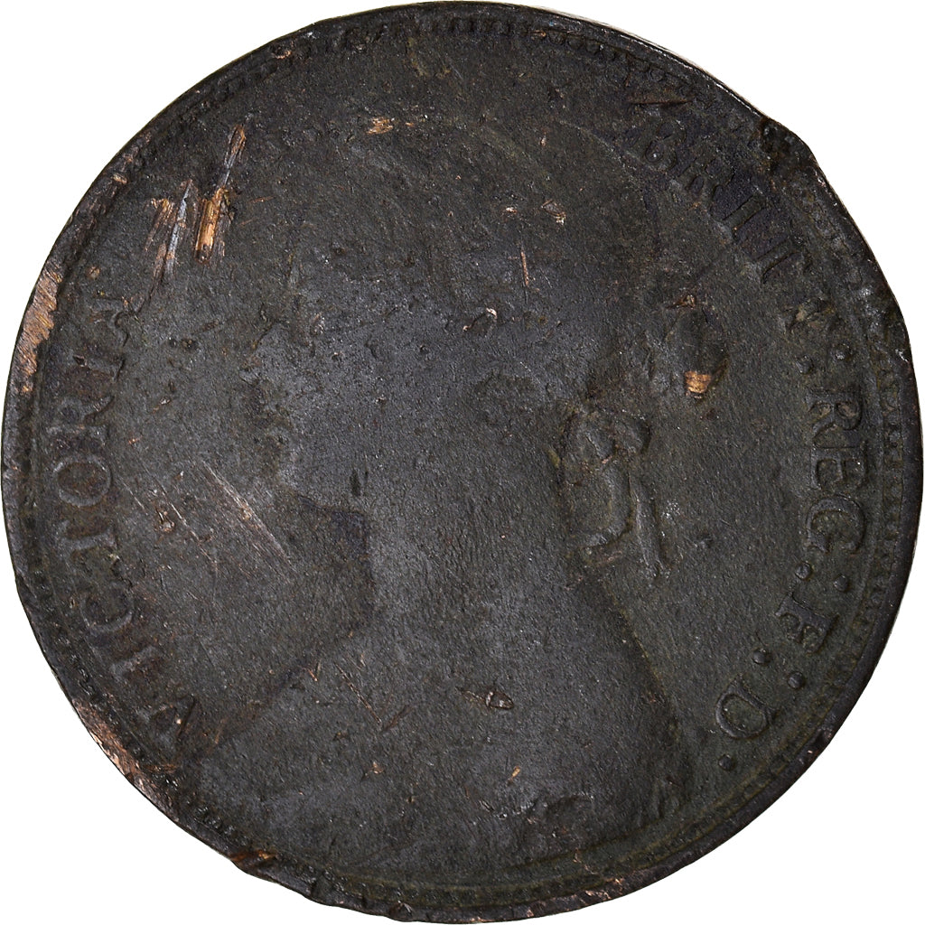 Moneda, Gran Bretaña, 1/2 Penny, 1877