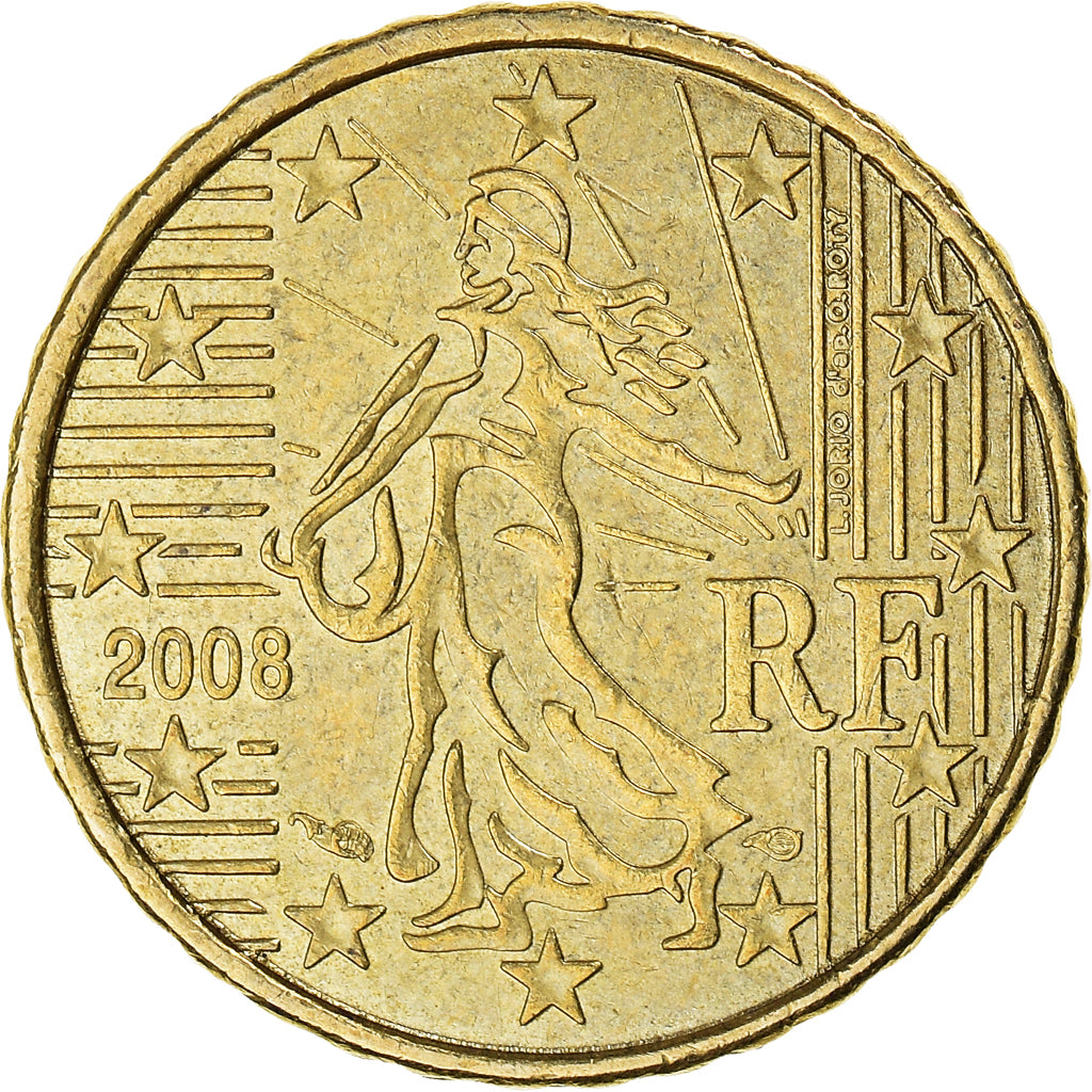 Moneda, Francia, 10 Euro Cent, 2008