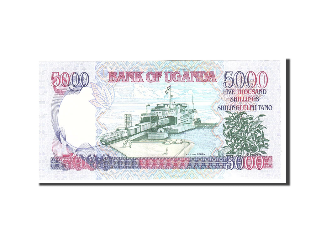 Billet, Uganda, 5000 Shillings, 1993, Undated, KM:37a, NEUF