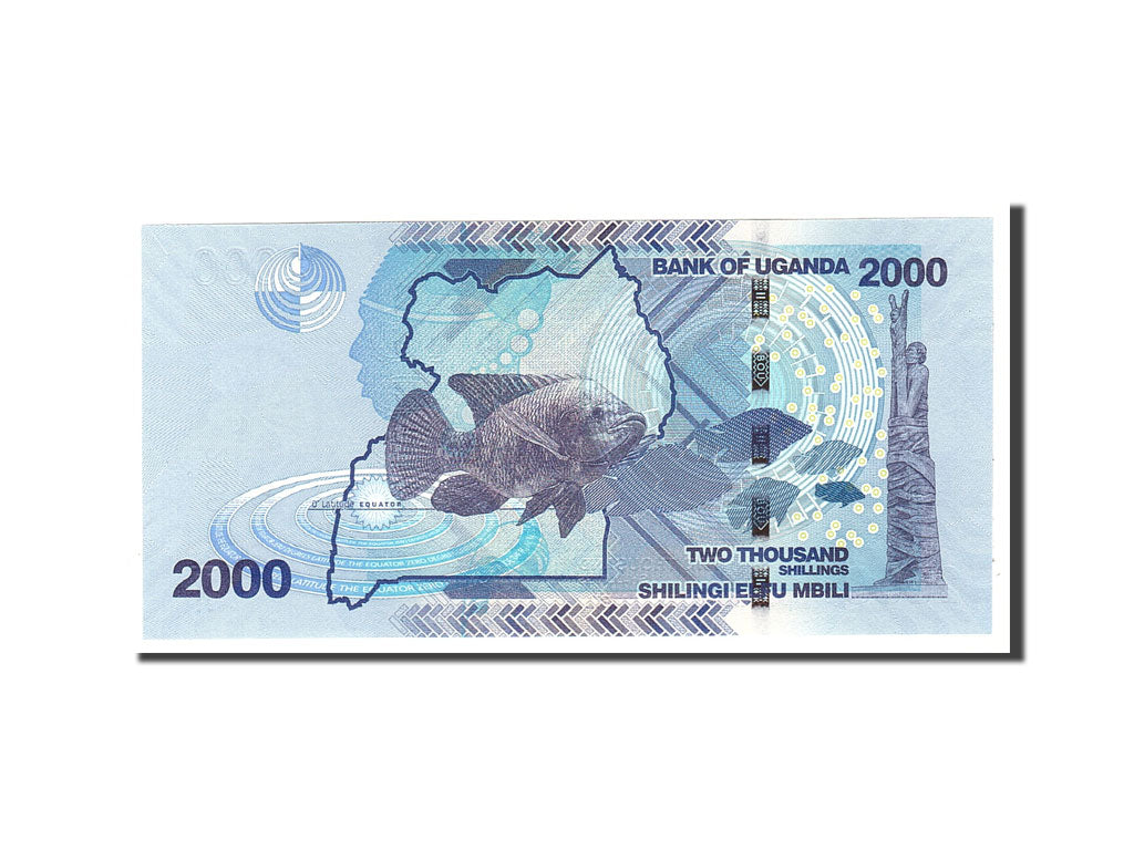 Banknote, Uganda, 2000 Shillings, 2010, Undated, KM:50, UNC(65-70)
