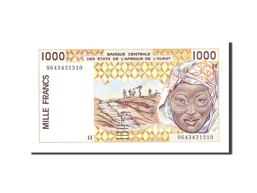 Banknote, West African States, 1000 Francs, 1997, Undated, KM:911Sa, UNC(65-70)