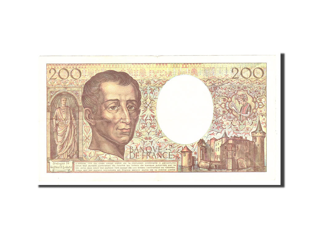 Banknote, France, 200 Francs, 1992, Undated, EF(40-45), Fayette:70.12 b)