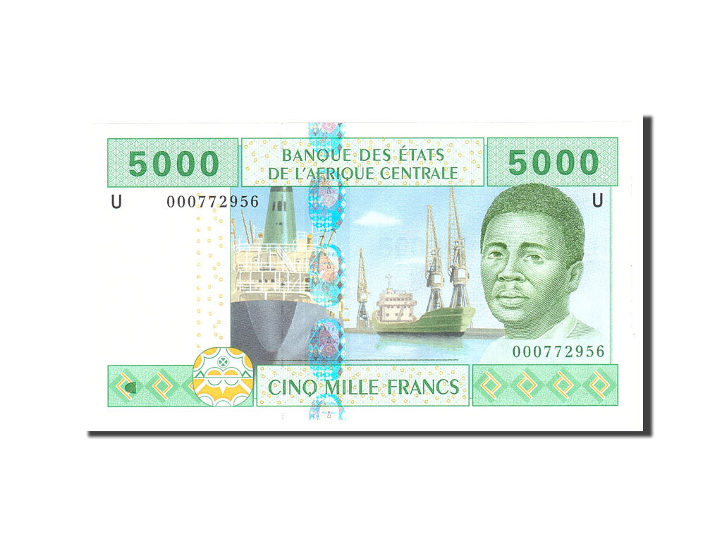 Banknote, Central African States, 5000 Francs, 2002, Undated, KM:209U