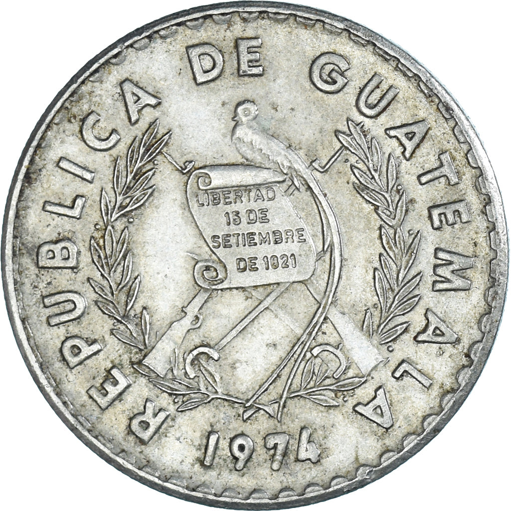 Monnaie, Guatemala, 10 Centavos, 1974