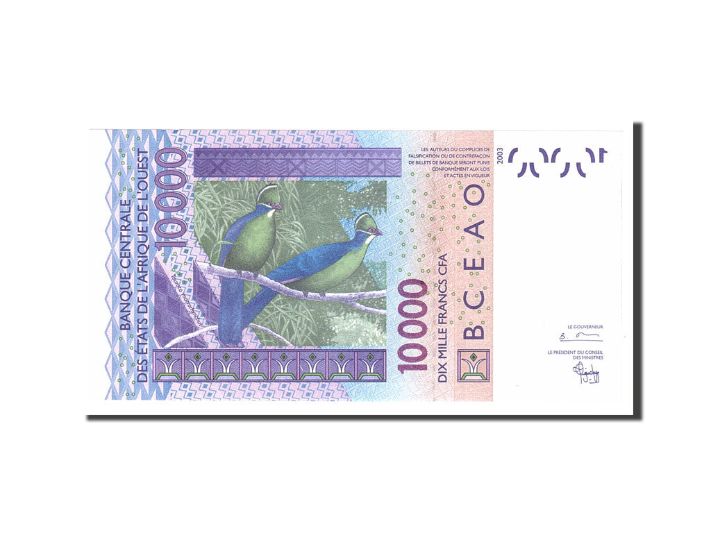 Banknote, West African States, 10,000 Francs, 2003, Undated, KM:118Aa