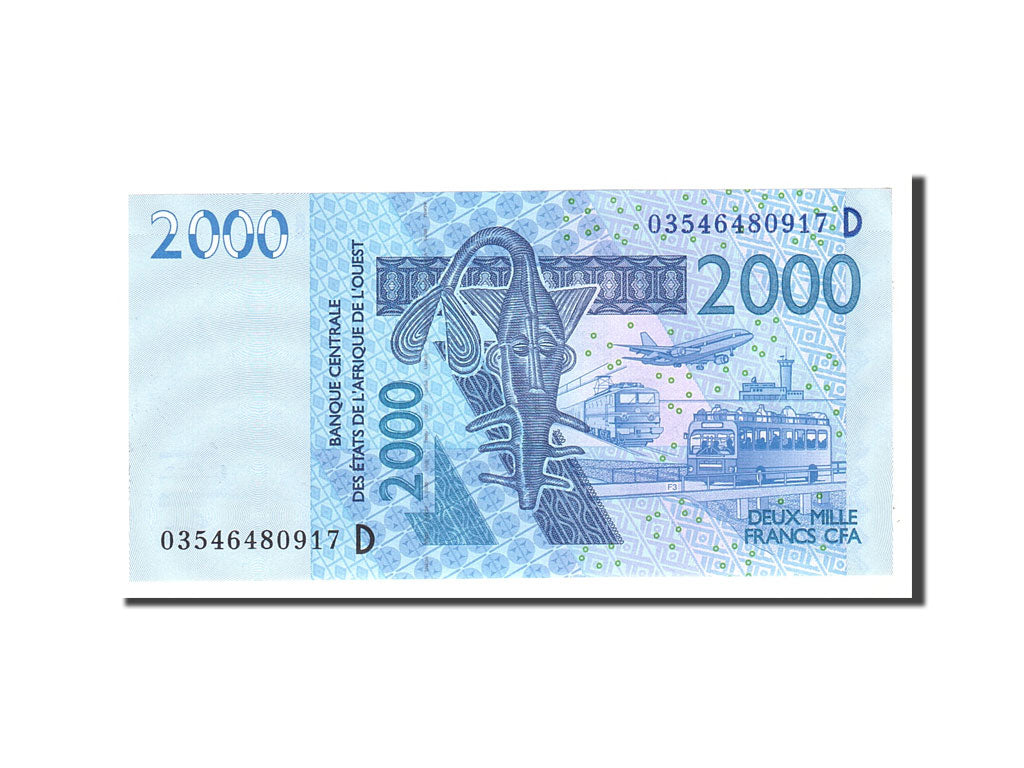 Banknote, West African States, 2000 Francs, 2003, Undated, KM:116Aa, UNC(63)