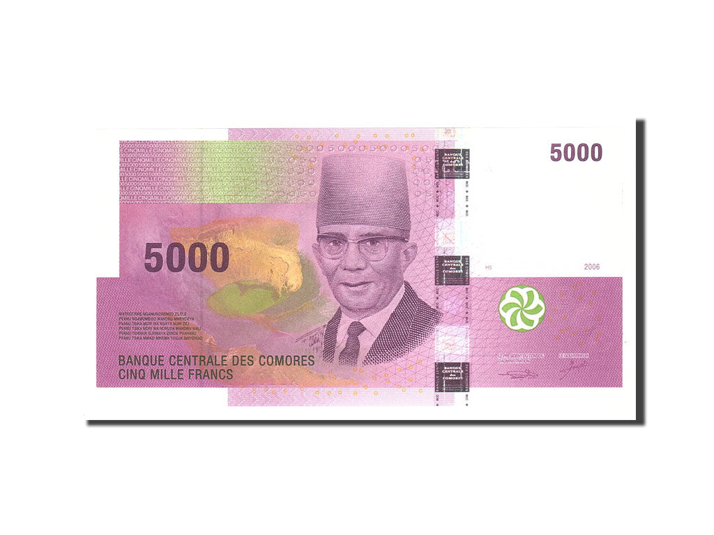Geldschein, Comoros, 5000 Francs, 2006, Undated, KM:18, UNZ
