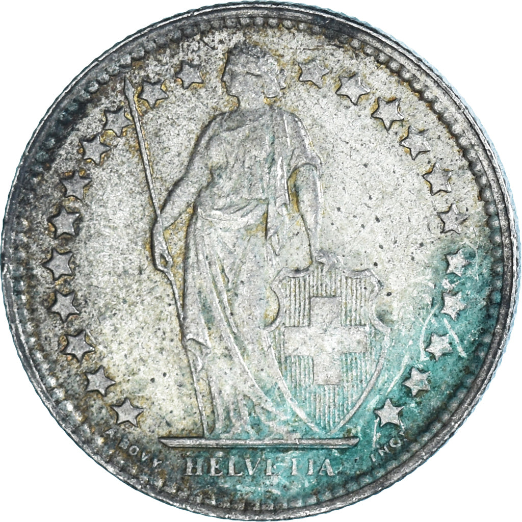 Coin, Switzerland, 1/2 Franc, 1960