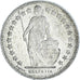 Coin, Switzerland, 1/2 Franc, 1944