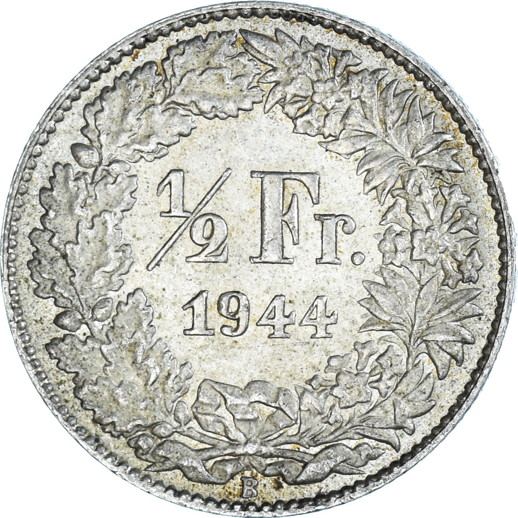 Coin, Switzerland, 1/2 Franc, 1944
