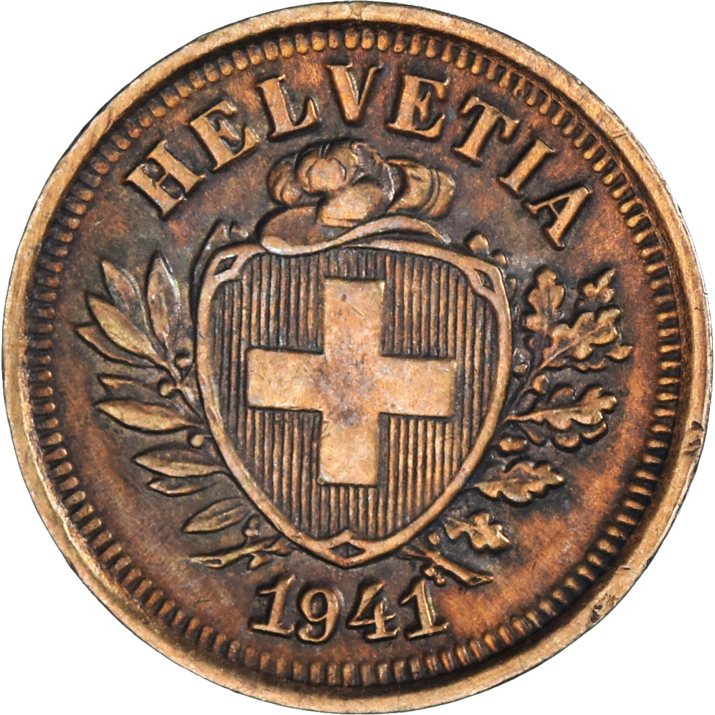 Moneda, Suiza, Rappen, 1941