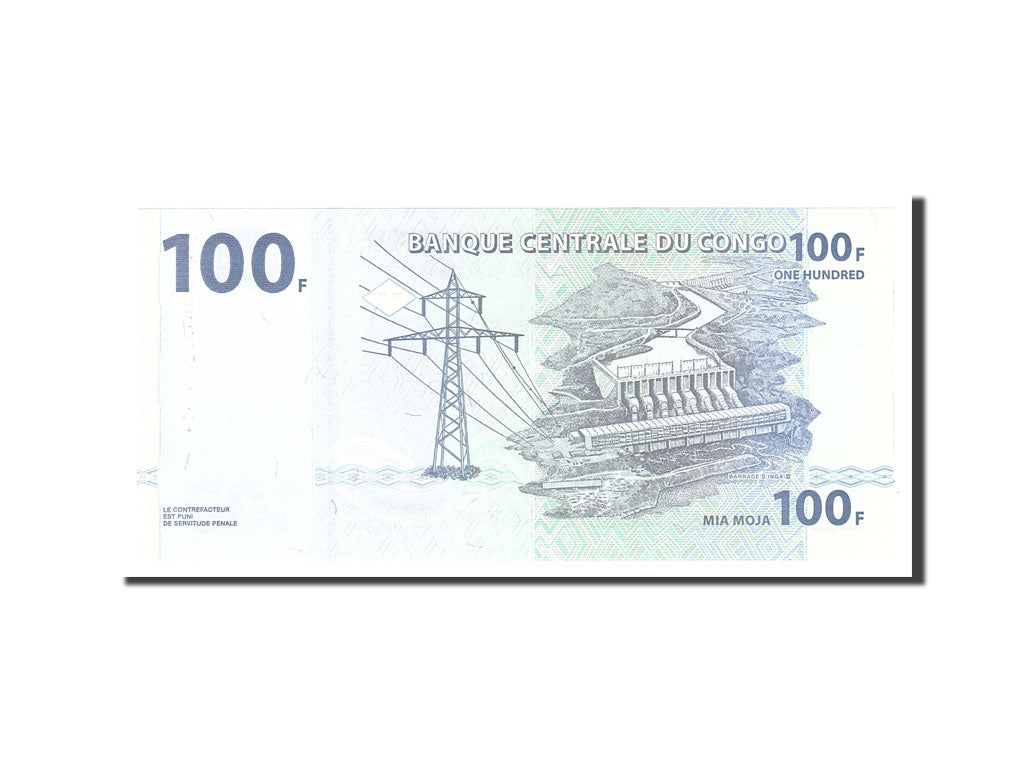 Banknot, Republika Demokratyczna Konga, 100 Francs, 2007, 2007-07-31, KM:98a