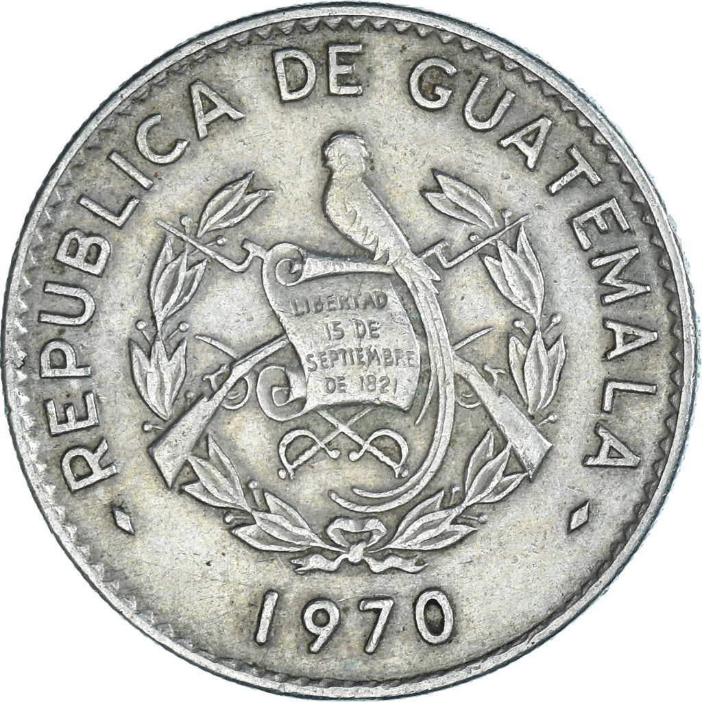 Monnaie, Guatemala, 10 Centavos, 1970