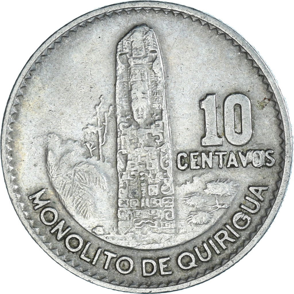 Monnaie, Guatemala, 10 Centavos, 1970