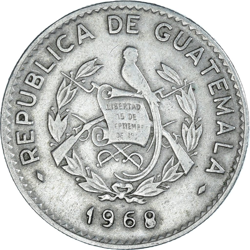 Moneta, Guatemala, 10 Centavos, 1968