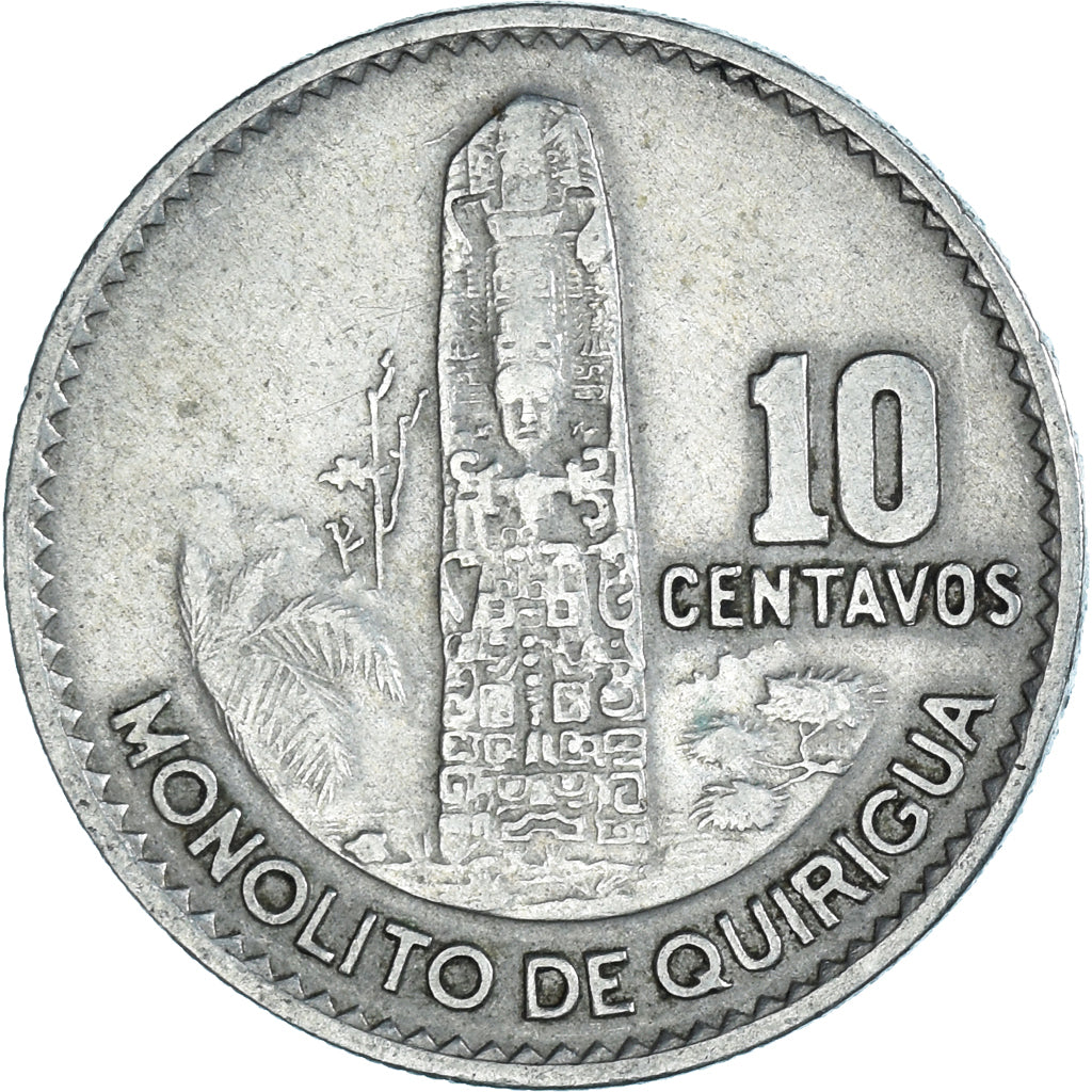 Moneta, Guatemala, 10 Centavos, 1968