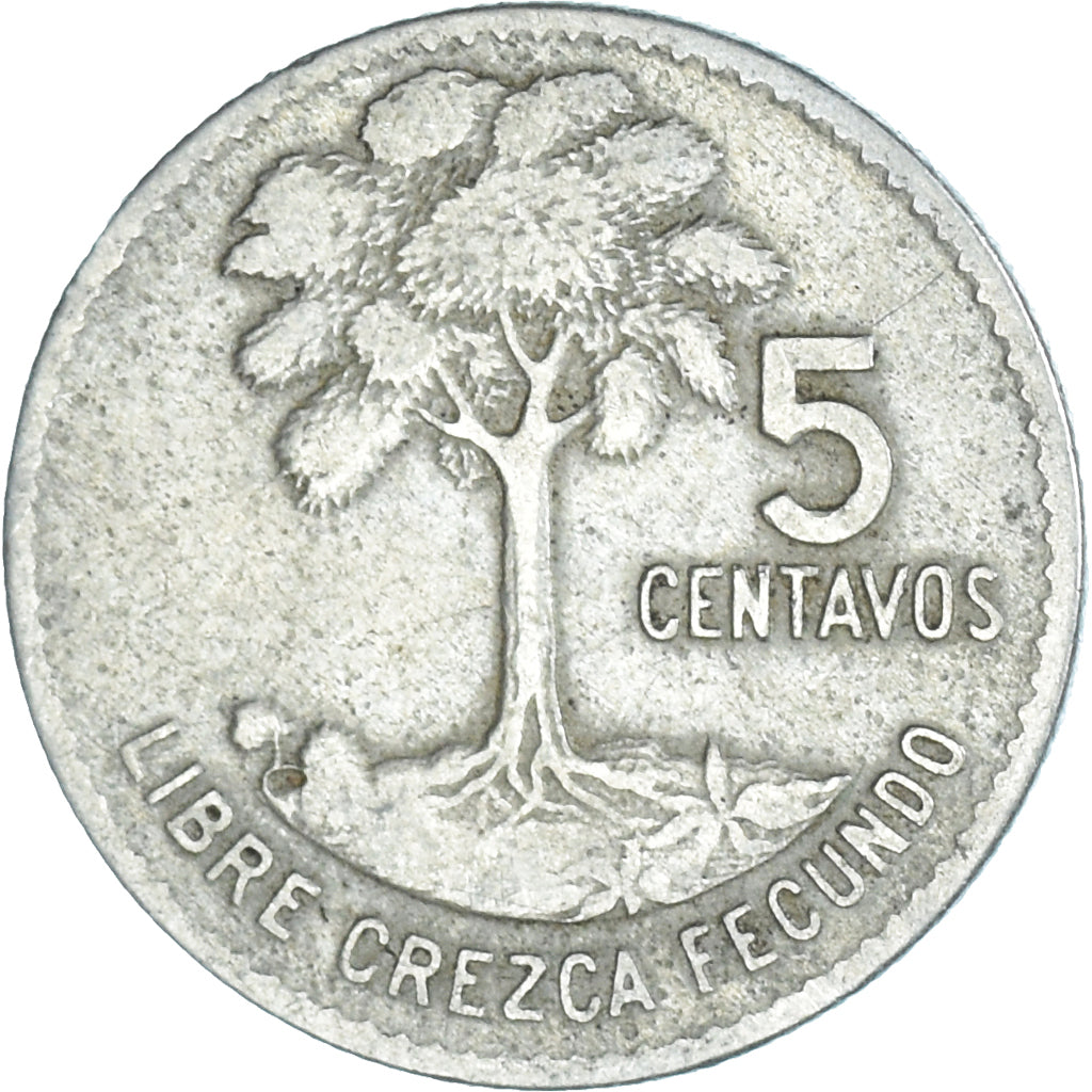 Moneda, Guatemala, 5 Centavos, 1965