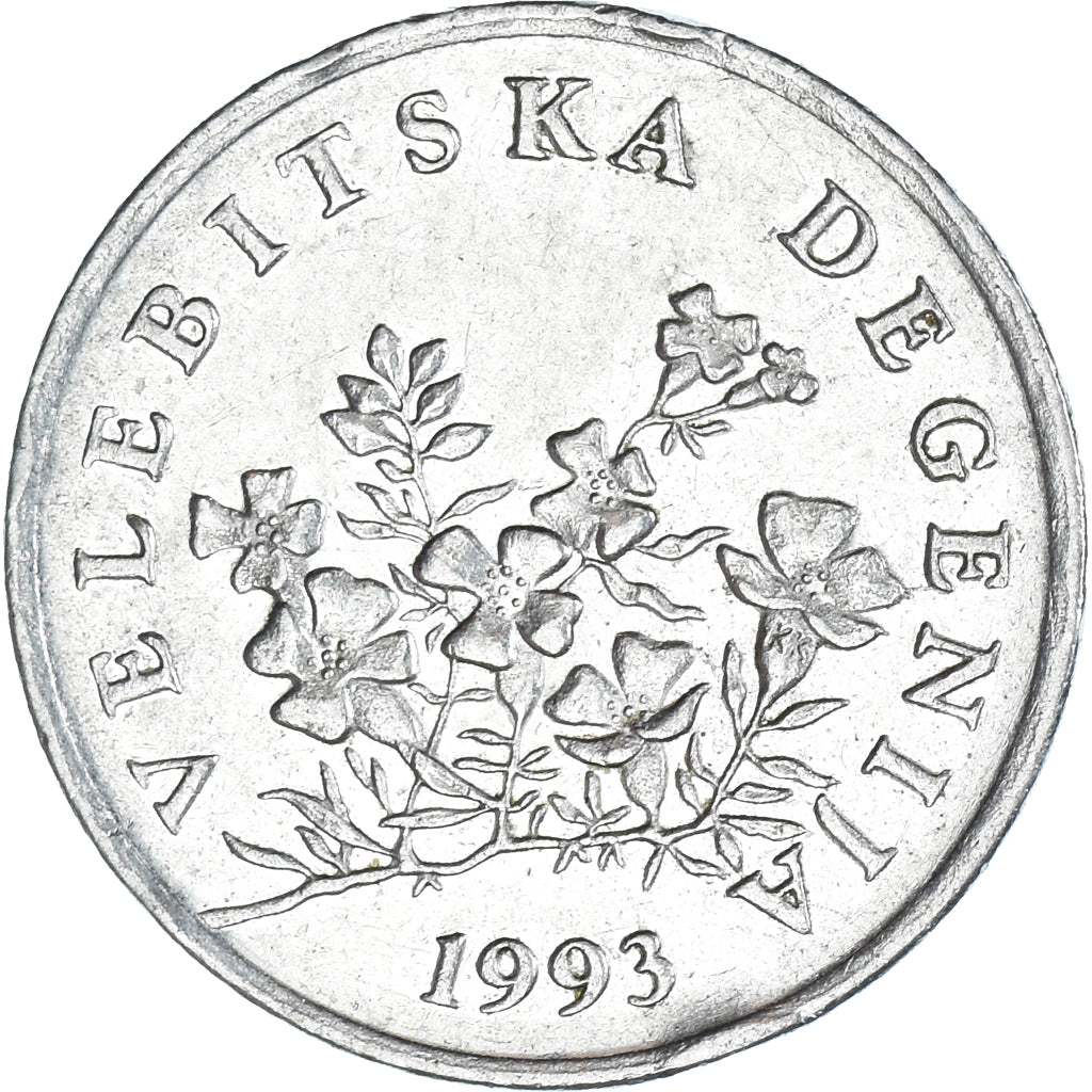 Moeda, Croácia, 50 Lipa, 1993