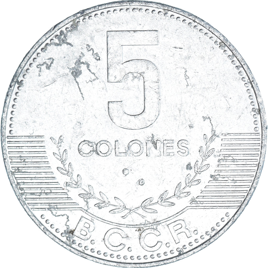 Münze, Costa Rica, 5 Colones, 2012