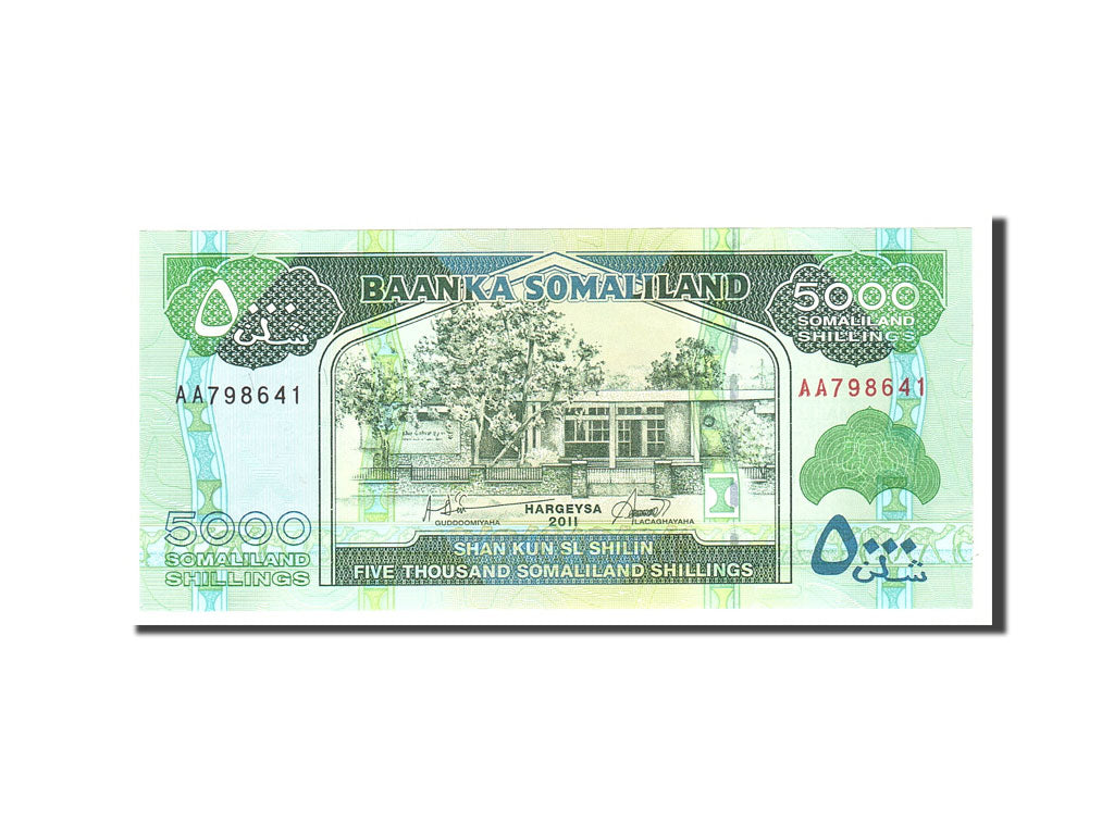 Billet, Somaliland, 5000 Shillings, 2011, Undated, KM:21, NEUF