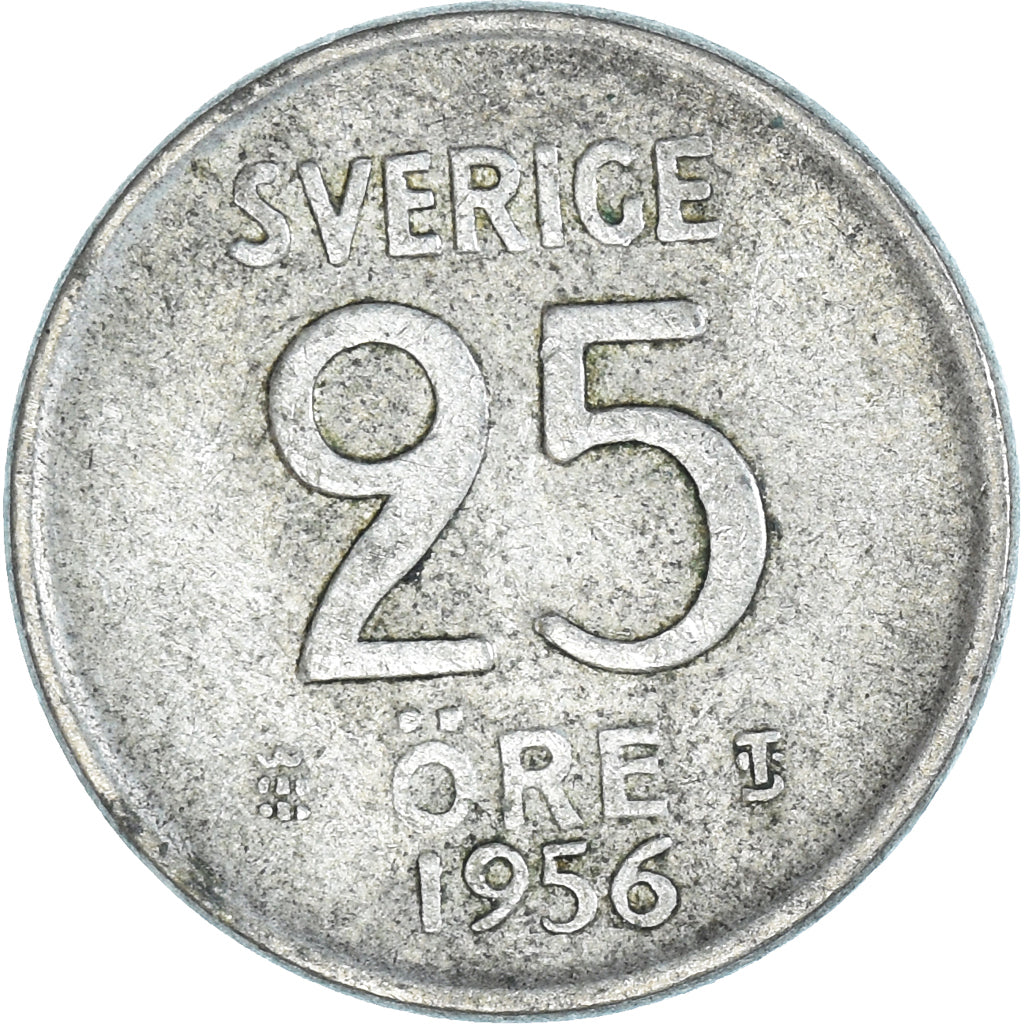Munten, Zweden, 25 Öre, 1956
