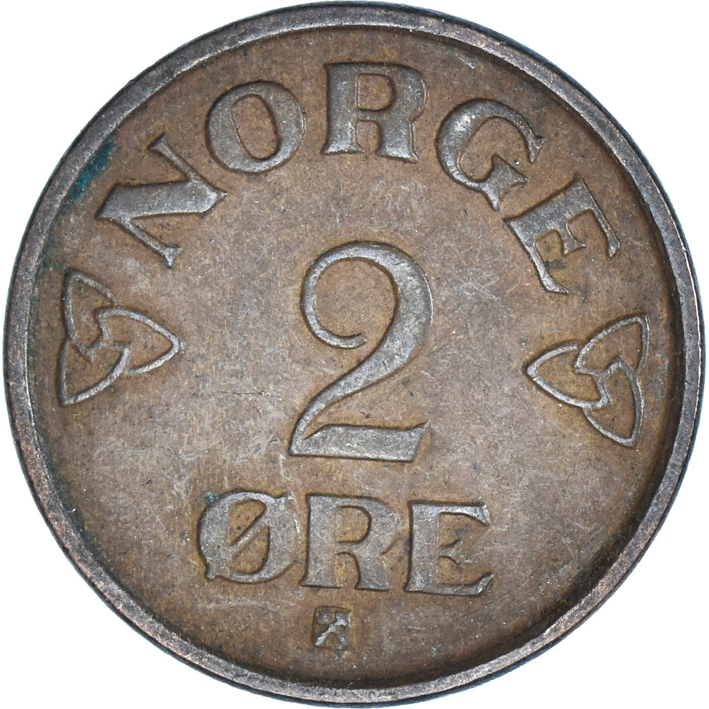 Moneda, Noruega, 2 Öre, 1956