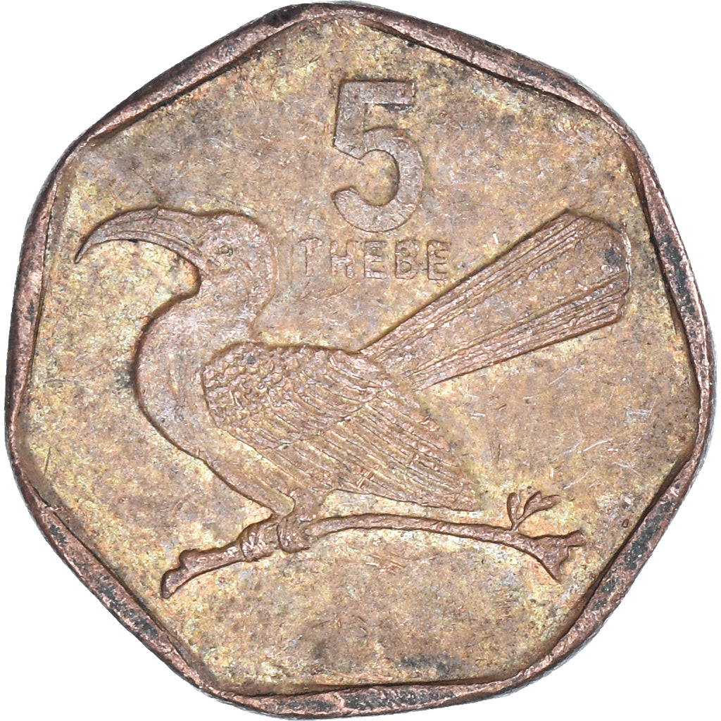 Coin, Botswana, 5 Thebe, 2009