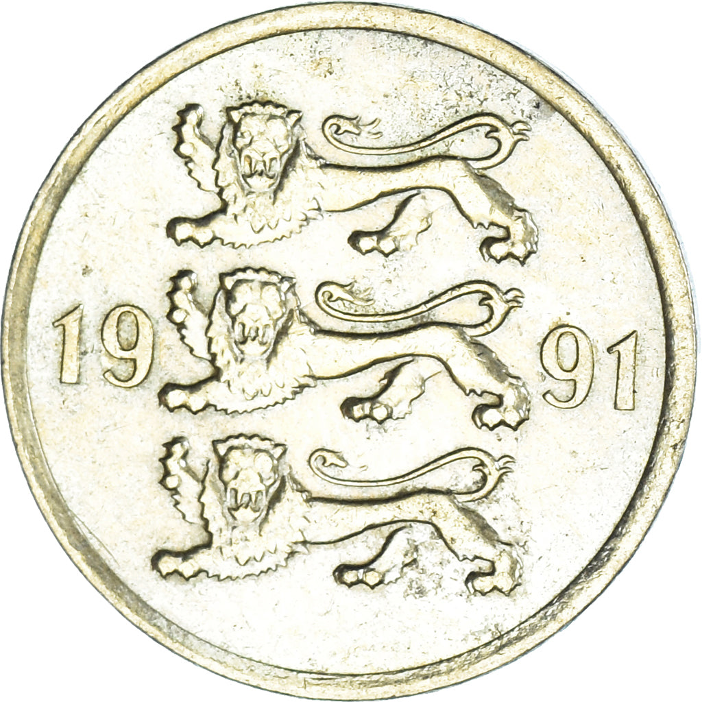 Moneta, Estonia, 5 Senti, 1991