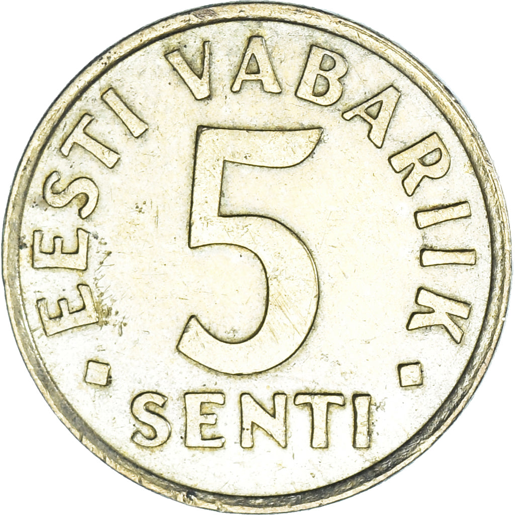 Moneta, Estonia, 5 Senti, 1991