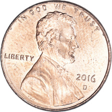 United States, Cent, 2016, Copper Plated Steel, EF(40-45)
