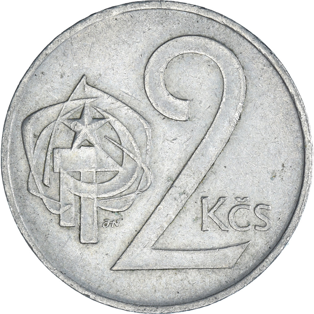 Moneda, Checoslovaquia, 2 Koruny, 1976