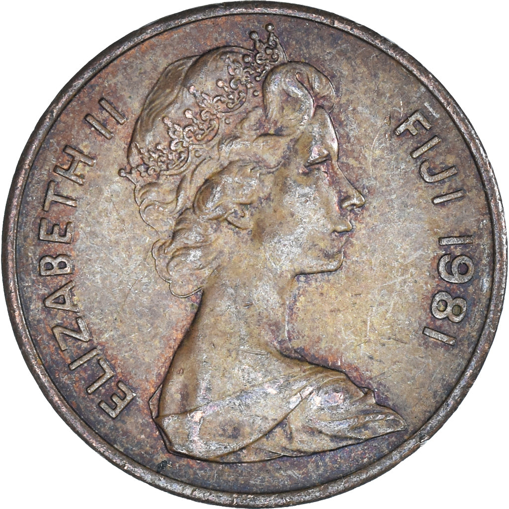 Coin, Fiji, 2 Cents, 1981