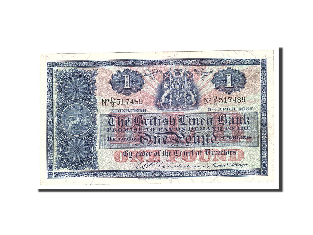 Banknote, Scotland, 1 Pound, 1957, Undated, KM:157d, EF(40-45)