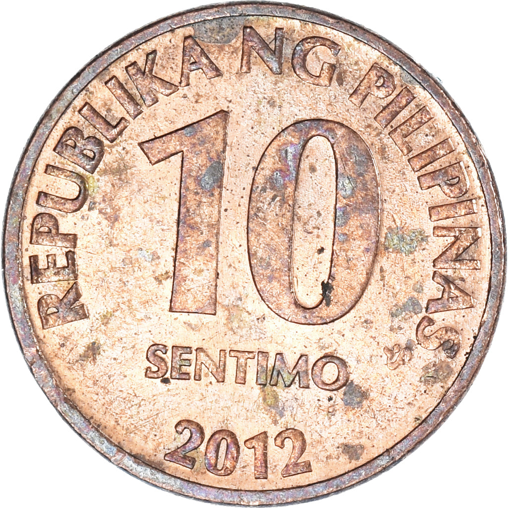 Coin, Philippines, 10 Sentimos, 2012