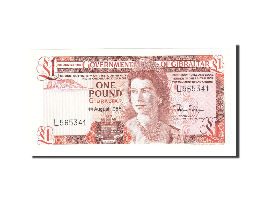 Biljet, Gibraltar, 1 Pound, 1988, 1988-08-04, KM:20e, NIEUW