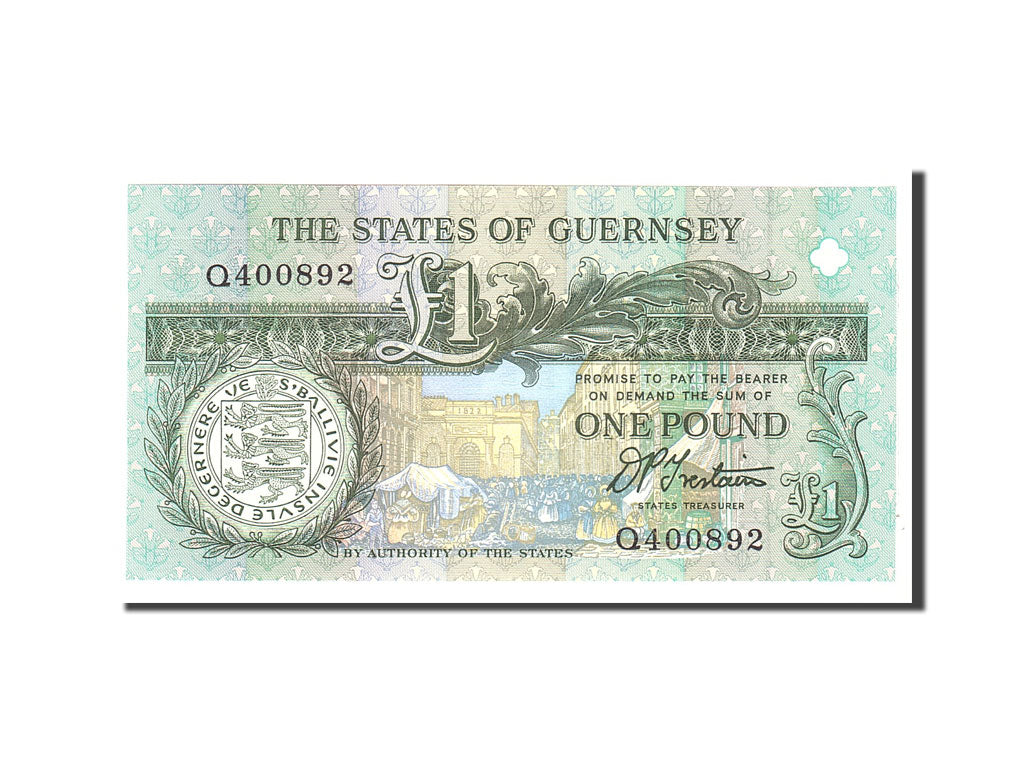 Banknote, Guernsey, 1 Pound, 1991, Undated, KM:52b, UNC(65-70)