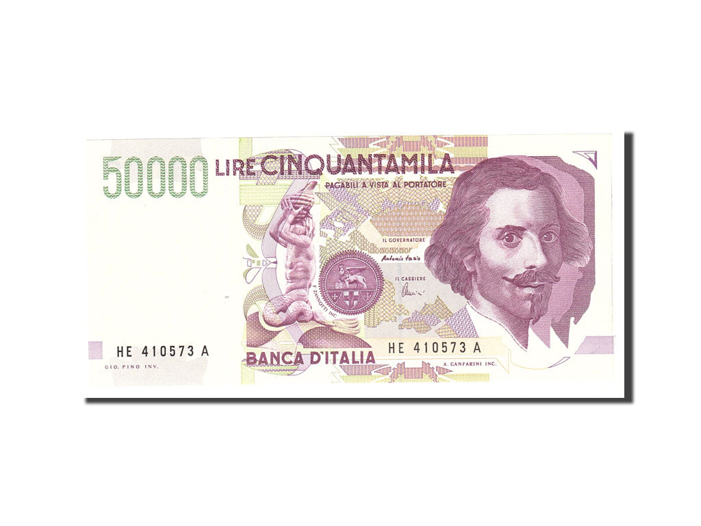 Banknot, Włochy, 50,000 Lire, 1992, 1992-05-27, KM:116c, UNC(65-70)