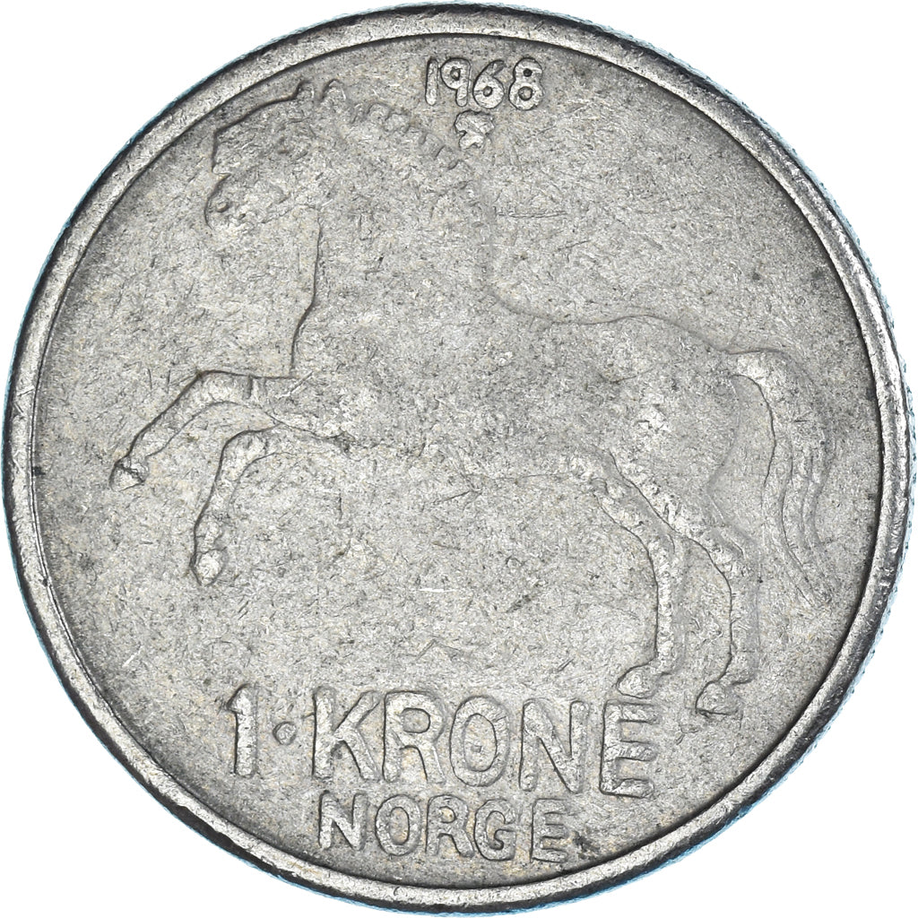 Moneta, Norvegia, Krone, 1968