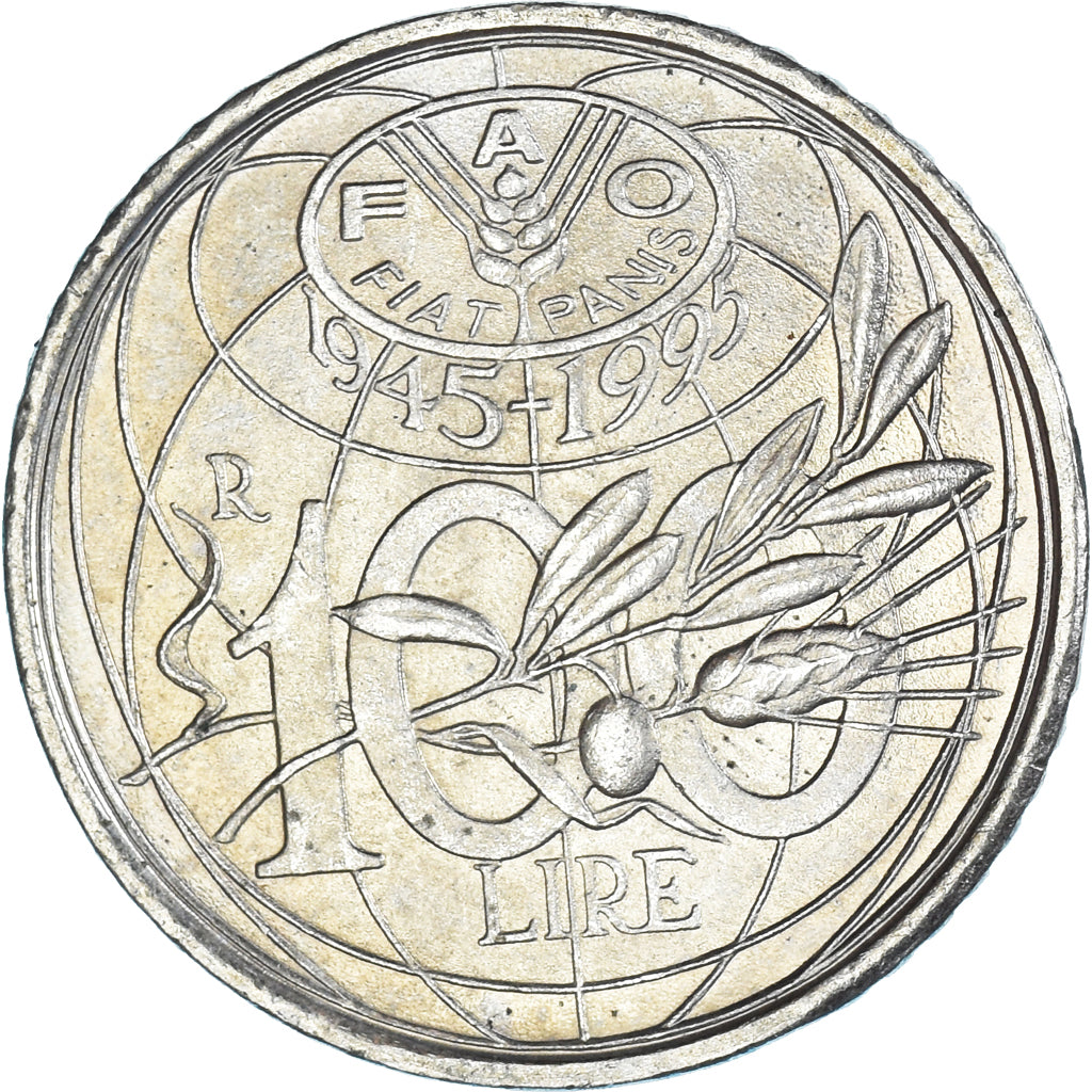 Moeda, Itália, 10 Lire, 1995