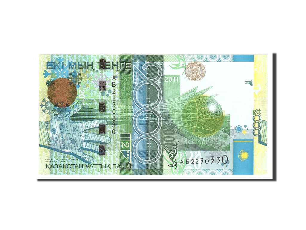 Biljet, Kazachstan, 2000 Tenge, 2010, Undated, KM:36, NIEUW