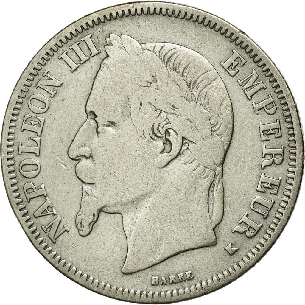 Coin, France, Napoleon III, Napoléon III, 2 Francs, 1867, Bordeaux, VF(30-35)